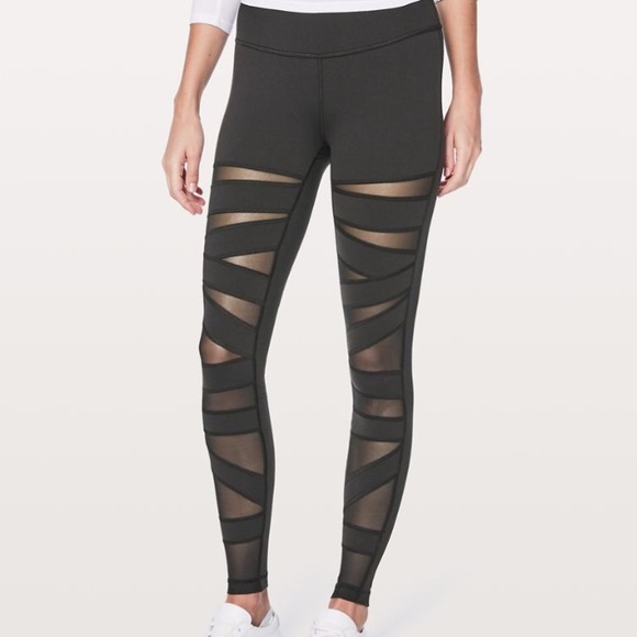 lululemon athletica Pants - 🍎LOWEST🍎Lululemon black tech mesh pants